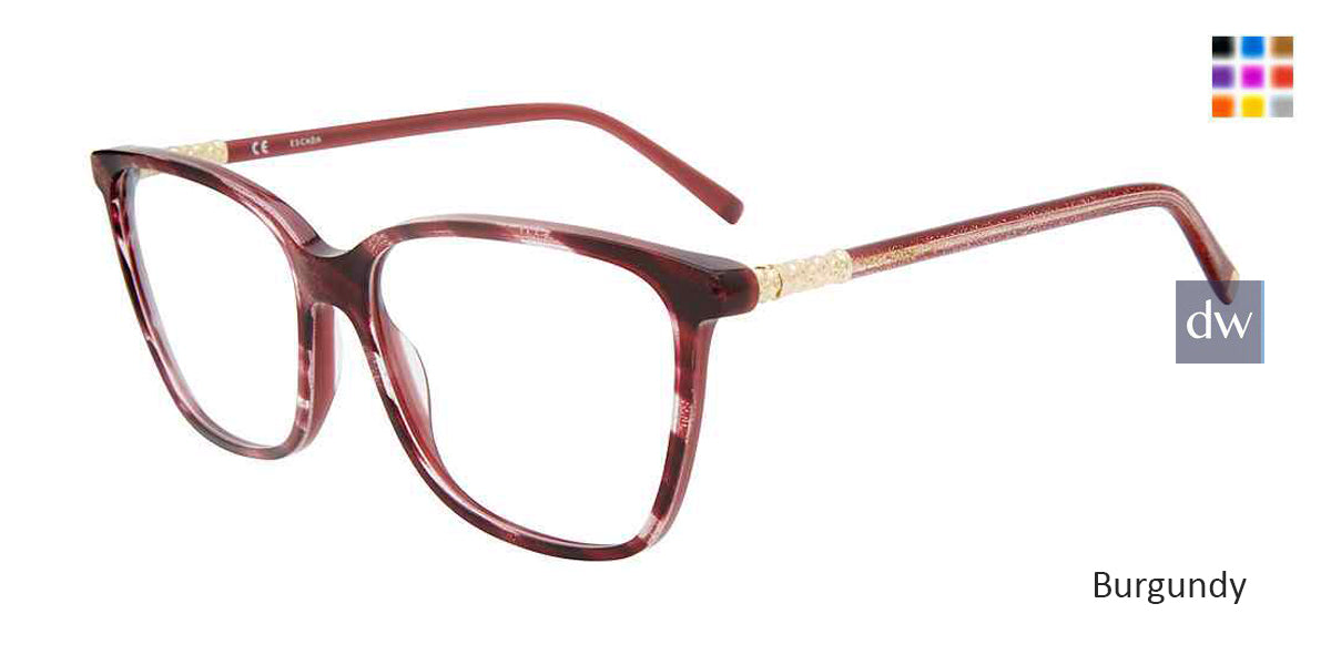 Burgundy Escada VESC58 Eyeglasses