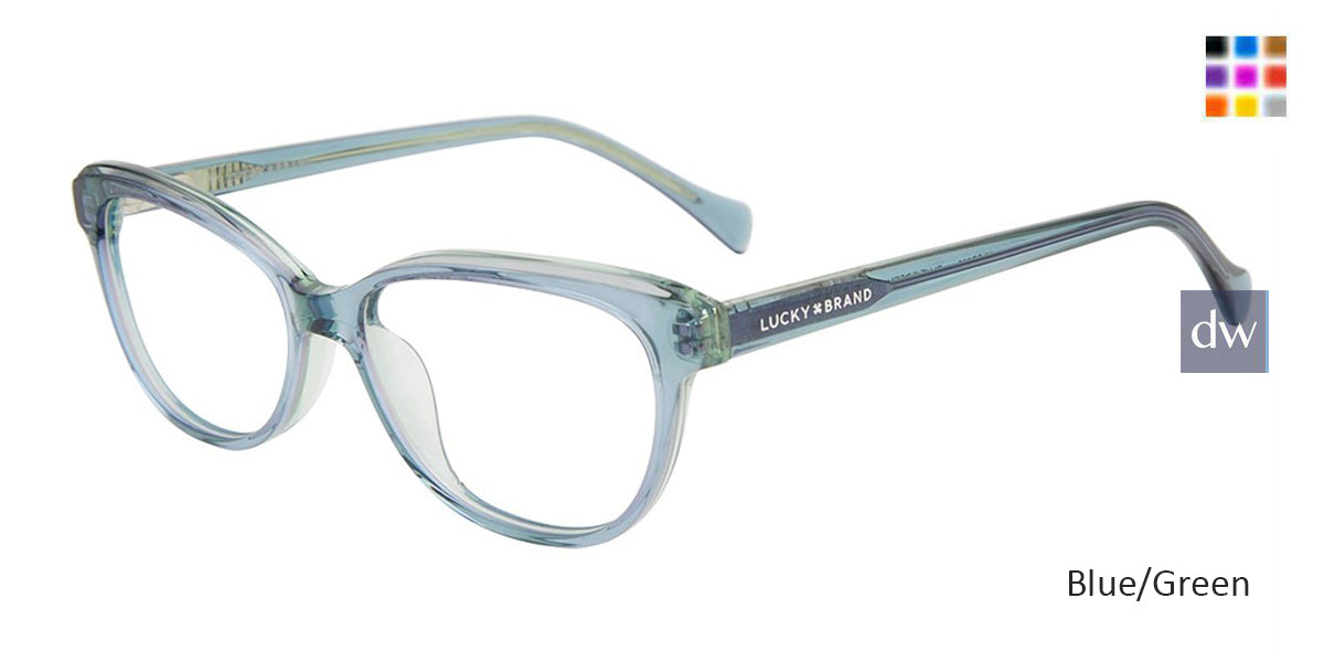 Blue/Green Lucky Kid VLBD725 Eyeglasses - Teenager