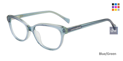 Blue/Green Lucky Kid VLBD725 Eyeglasses - Teenager