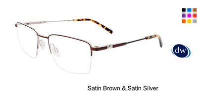 Satin Brown Satin Silver