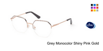 Grey Monocolor Shiny Pink Gold