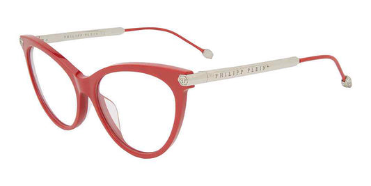 Red Philipp Plein VPP037S Eyeglasses.