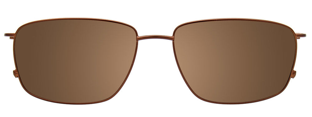 Satin Brown Matt Silver Clip On