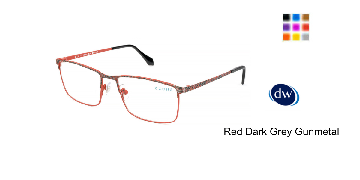 Red Dark Grey Gunmetal