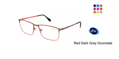 Red Dark Grey Gunmetal