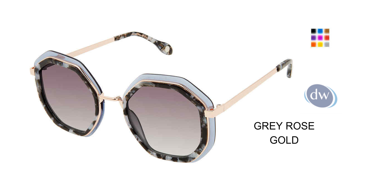 FYSH F-2083 Sunglasses Grey Rose Gold