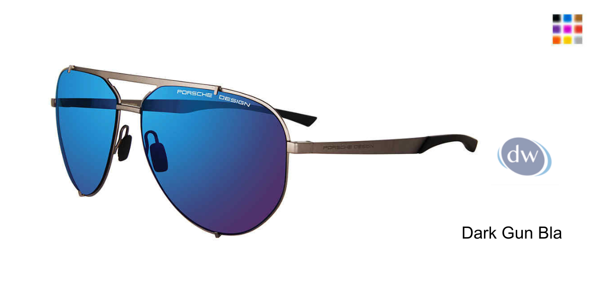 PORSCHE DESIGN P8920 Sunglasses Dark Gun Bla