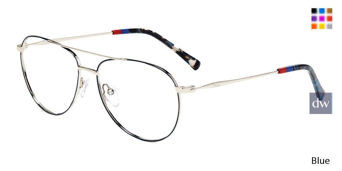 Blue Fila VF9988 Eyeglasses