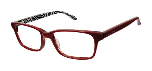 Red With Black  White Print