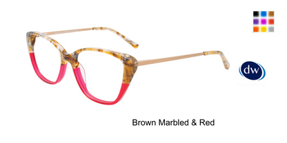 Brown Marbled Red