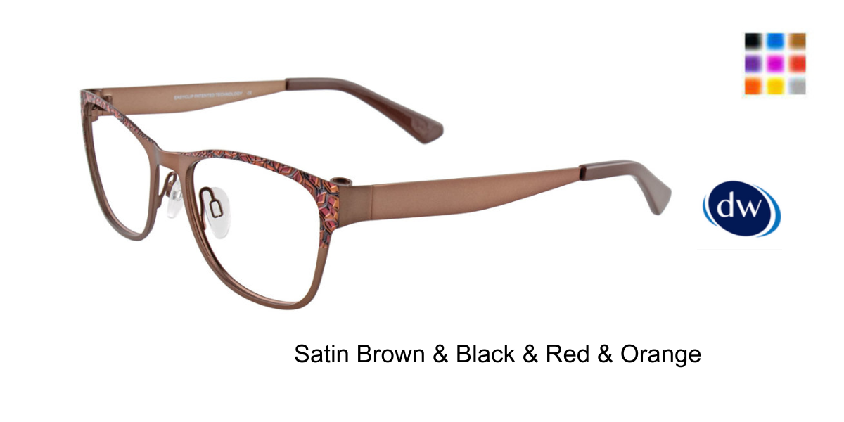 Satin Brown Black Red Orange