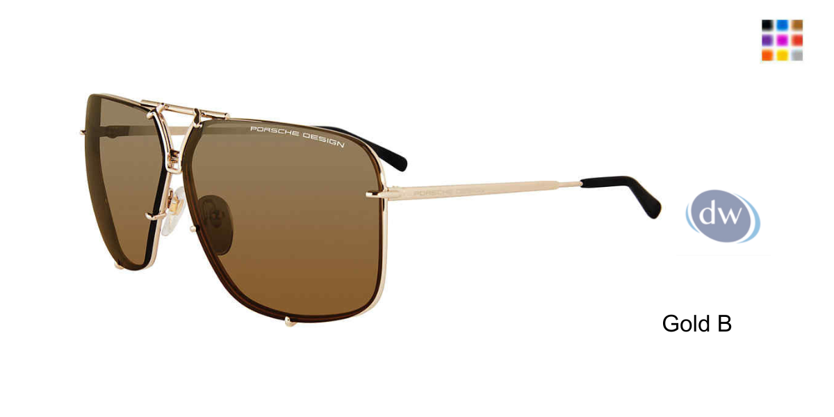 PORSCHE DESIGN P8928 Sunglasses Gold