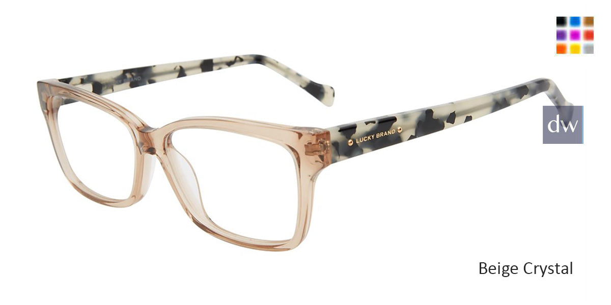 Beige Crystal Lucky Brand VLBD236 Eyeglasses