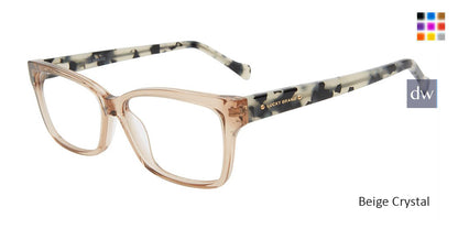 Beige Crystal Lucky Brand VLBD236 Eyeglasses