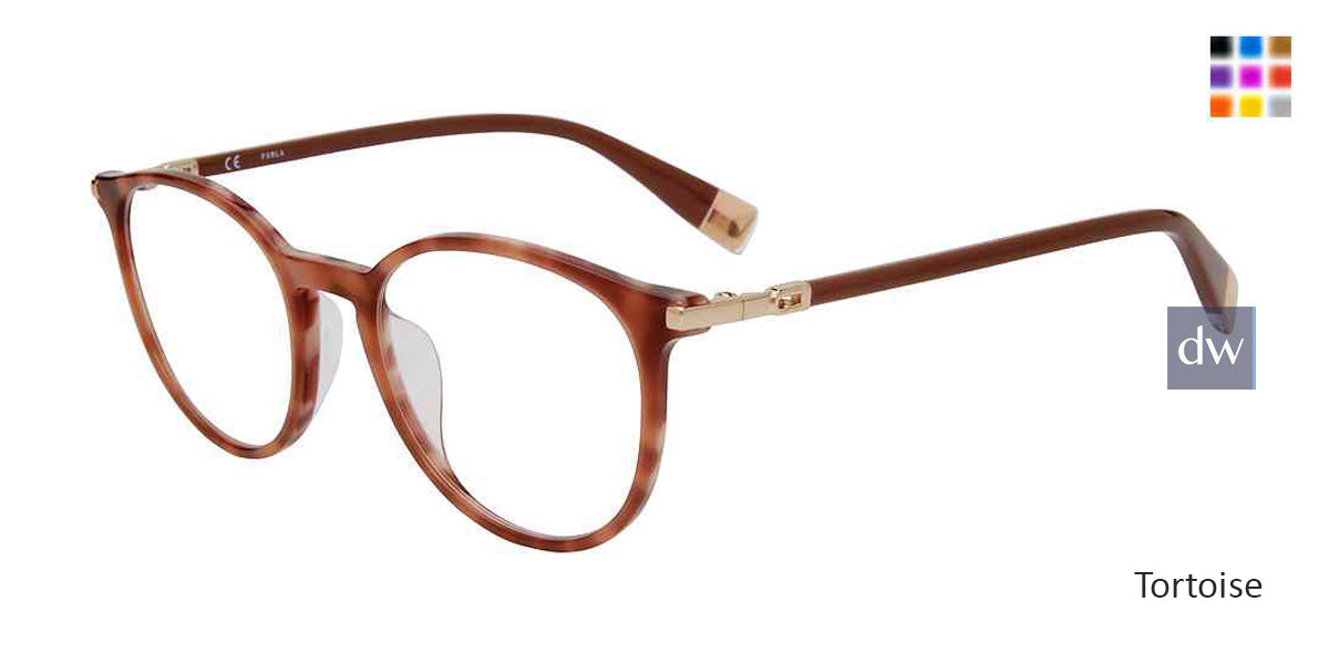 Tortoise Furla VFU591 Eyeglasses