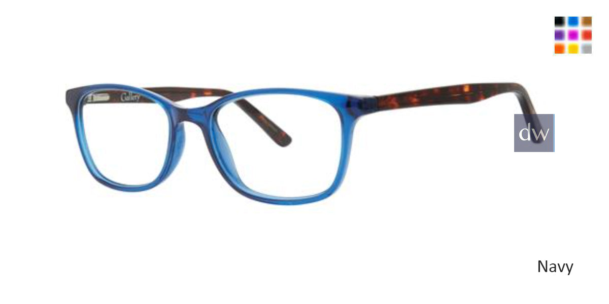 Navy Gallery Finley Eyeglasses.