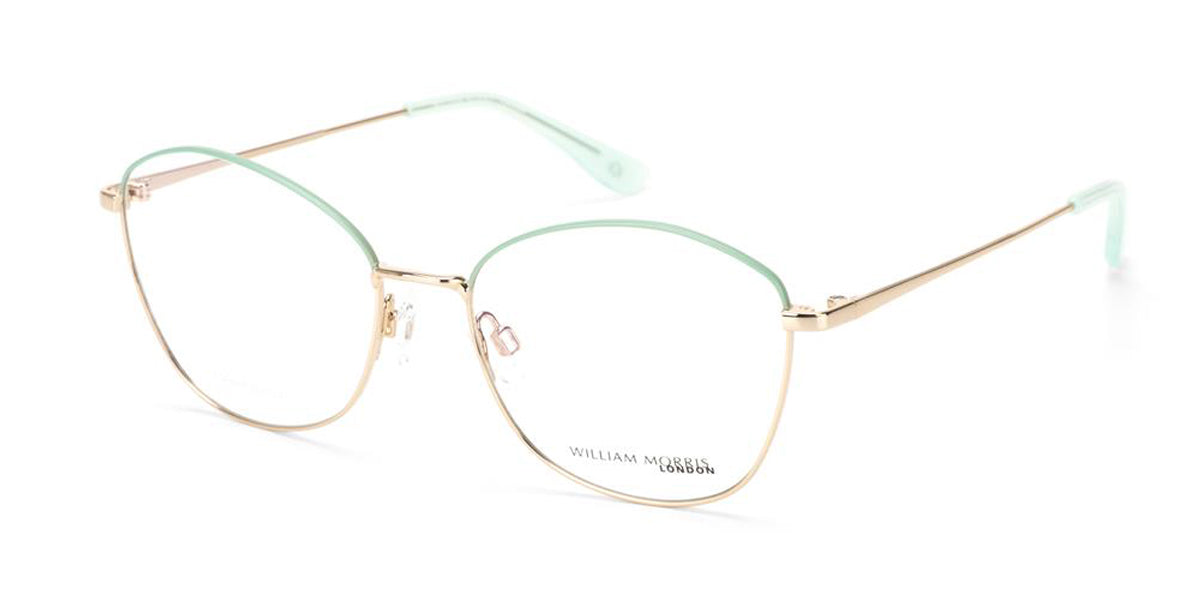 Mint/Gold William Morris London WM50172 Eyeglasses.