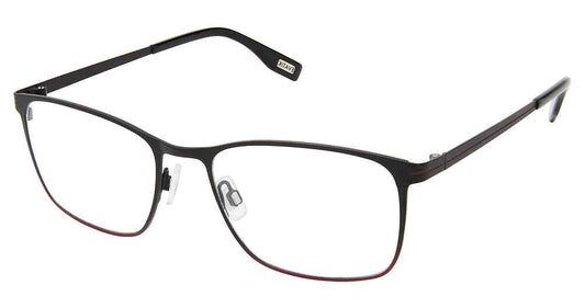 Evatik E-9215 Eyeglasses BLACK RED