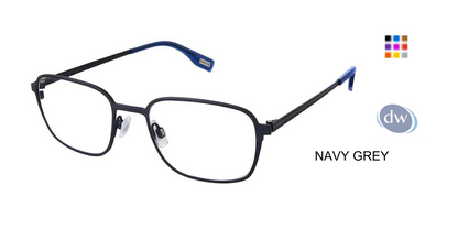 EVATIK E-9246 Eyeglasses NAVY GREY