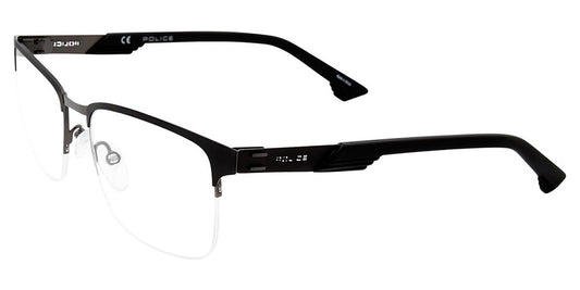 Black (0H38) Police VPL481 Eyeglasses.