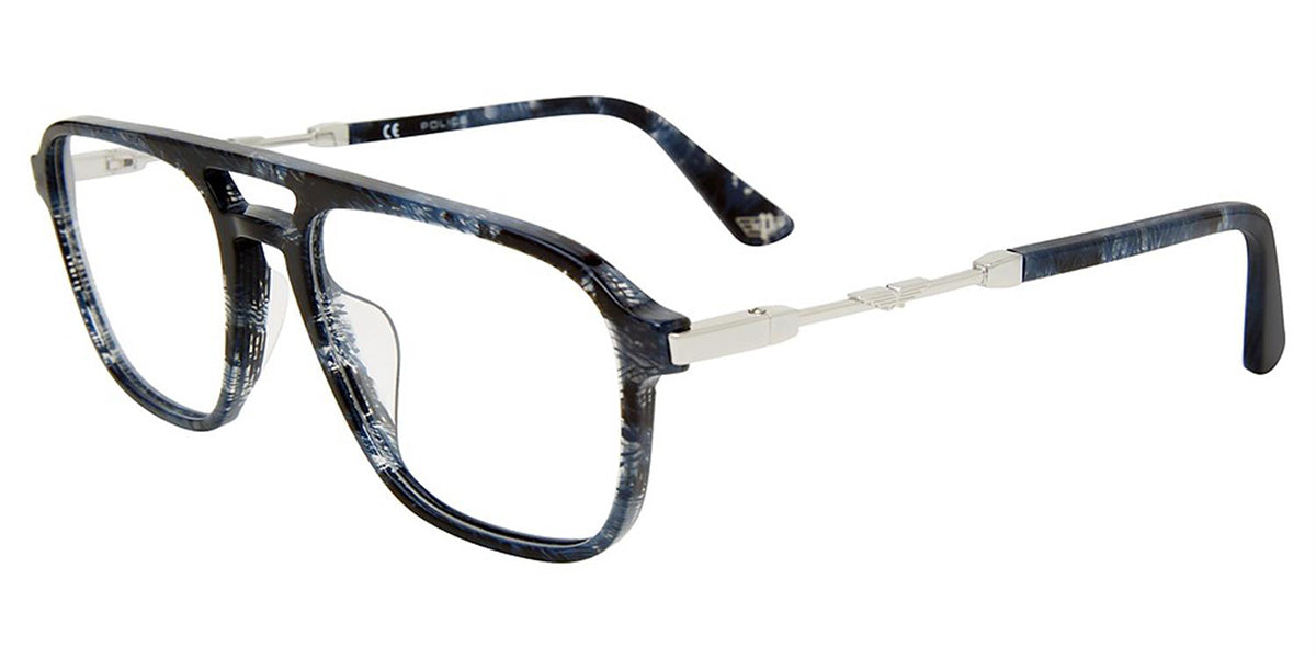 Blue (09PP) Police VPLD13 Eyeglasses.