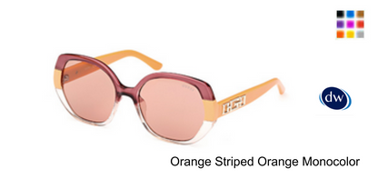 Orange Striped Orange Monocolor