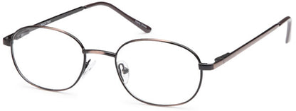 Antique Brown Capri Peachtree Peach Black Eyeglasses