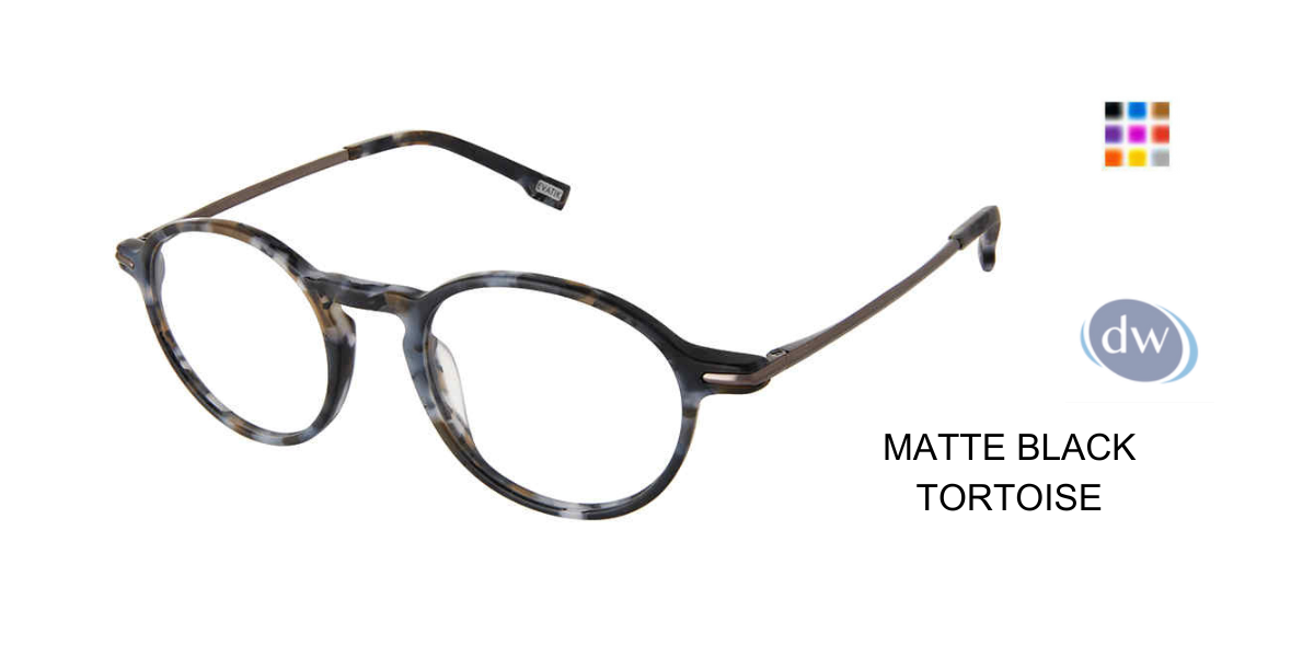 EVATIK E-9260 Eyeglasses Matte Black Tortoise