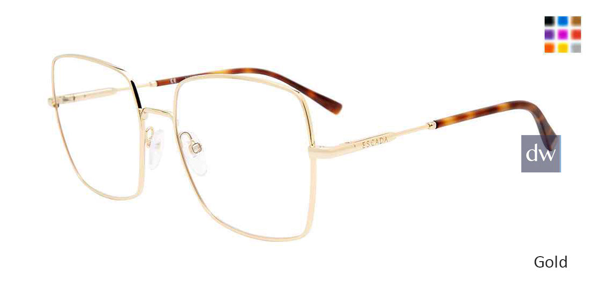 Gold Escada VESC55 Eyeglasses