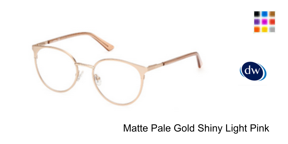 Matte Pale Gold Shiny Light Pink