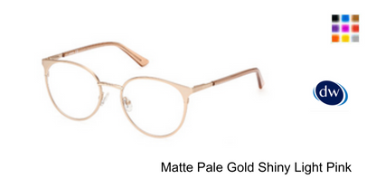 Matte Pale Gold Shiny Light Pink