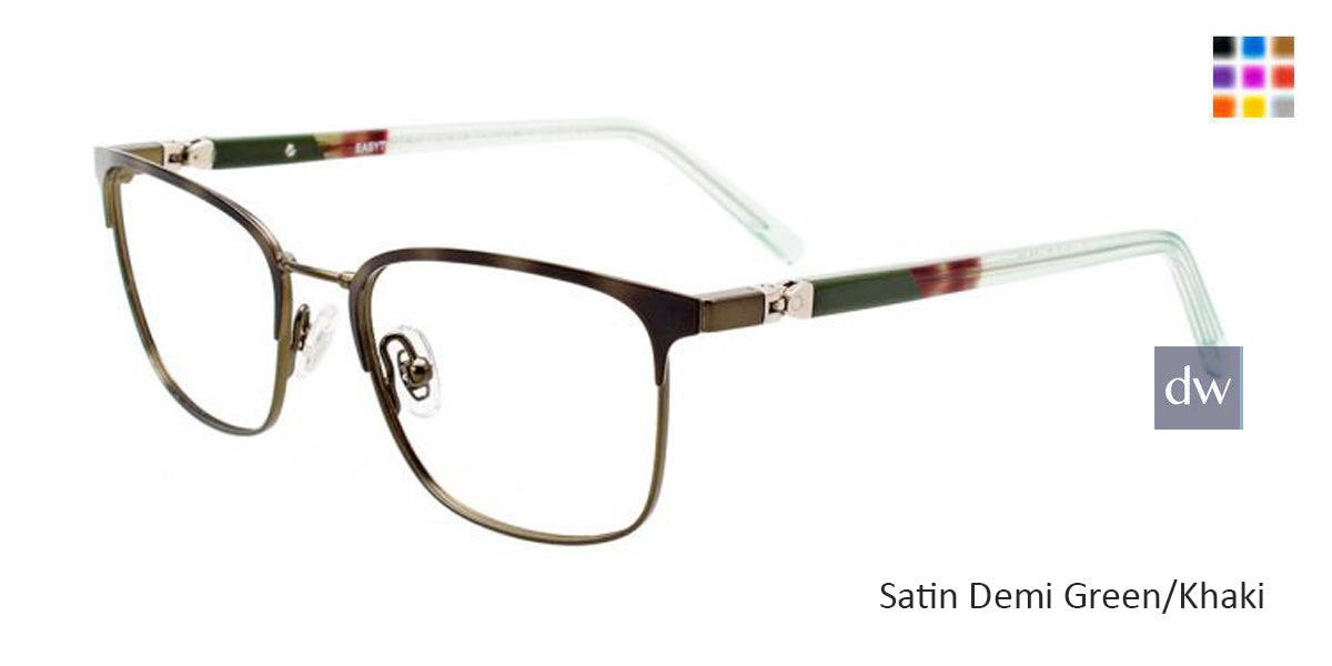 Satin Demi Green/Khaki EasyTwist ET9001 Eyeglasses