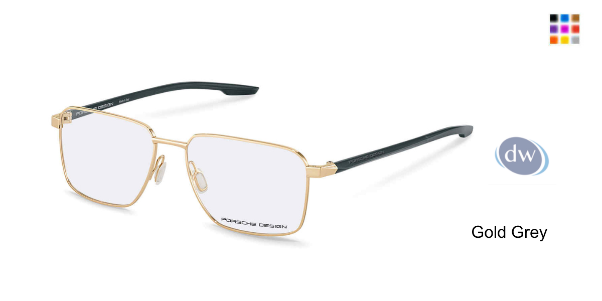 PORSCHE DESIGN P8739 Eyeglasses Gold Grey