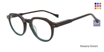 Havana Green Lucky Brand VLBD422 Eyeglasses