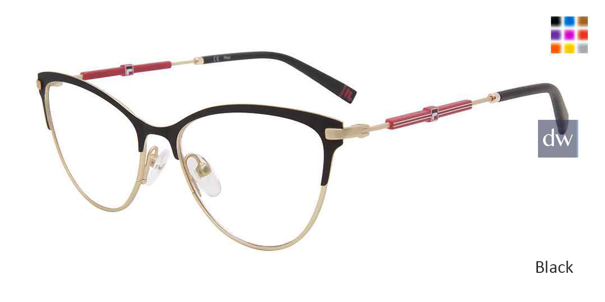 Black Fila VFI187 Eyeglasses