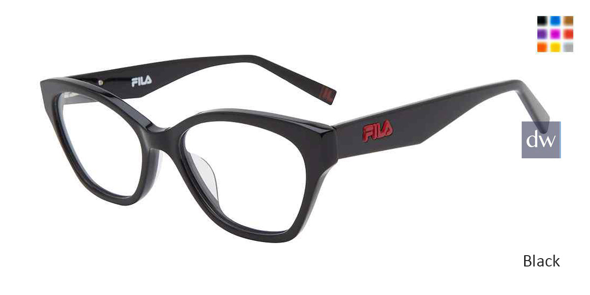 Black Fila VFI186 Eyeglasses