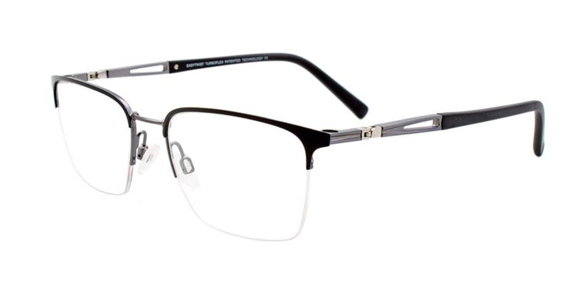 Matt Black & Matt Grey Clip & Twist CT263 Eyeglasses.