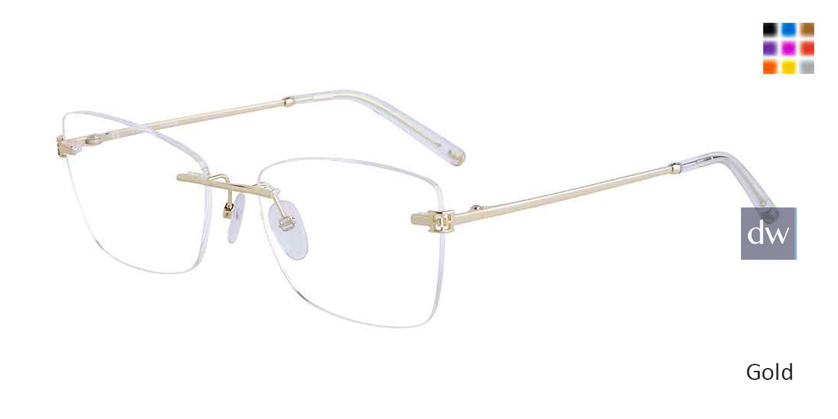 Gold Escada VESC90 Eyeglasses