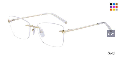 Gold Escada VESC90 Eyeglasses