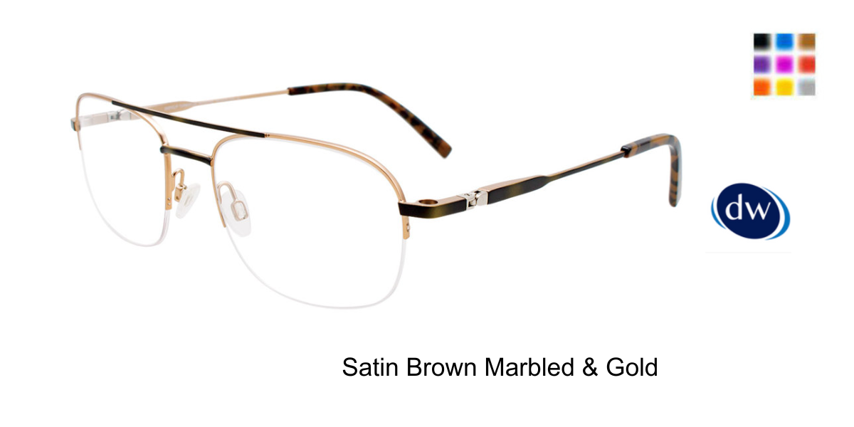 Satin Brown Marbled Gold