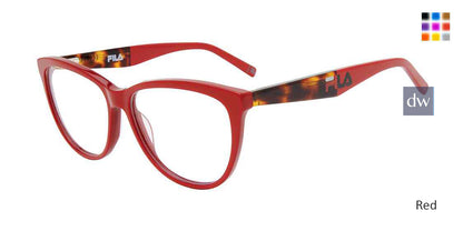 Red Fila VFI262 Eyeglasses