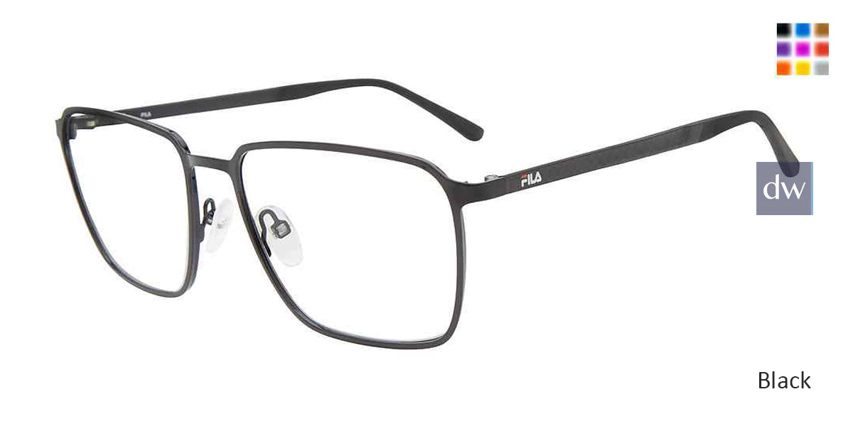 Black Fila VFI204 Eyeglasses