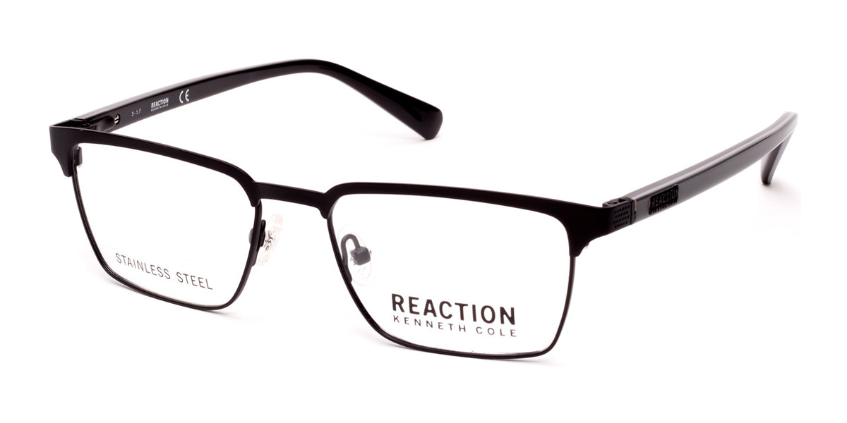 Matte Black Kenneth Cole Reaction KC0797 Eyeglasses.