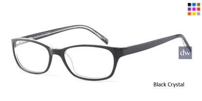 Black Crystal Jones New York J730 Eyeglasses.