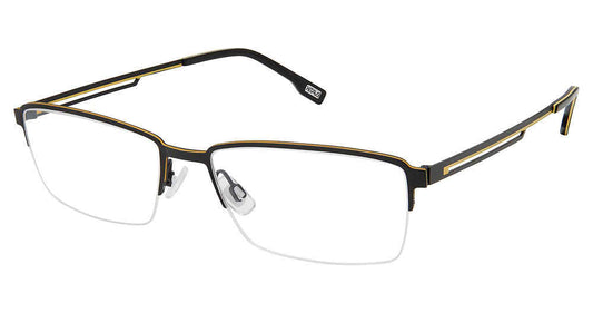 Evatik E-9218 Eyeglasses BLACK LEMON
