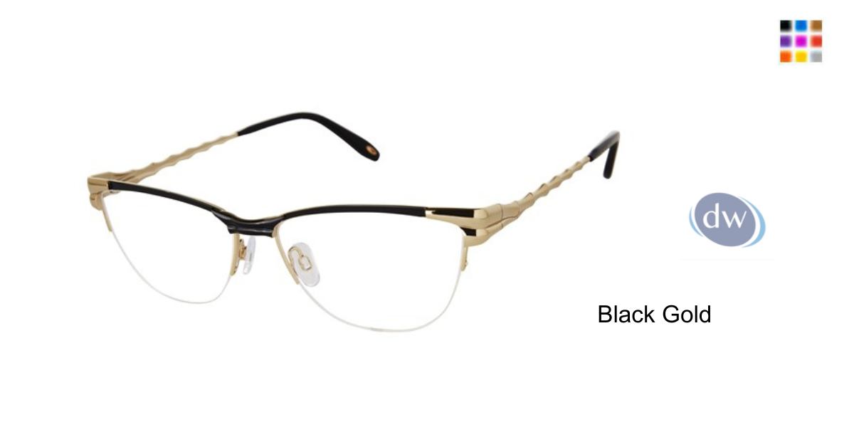 Black Gold           VICTOR GLEMAUD X TURA VGO022 Eyeglasses