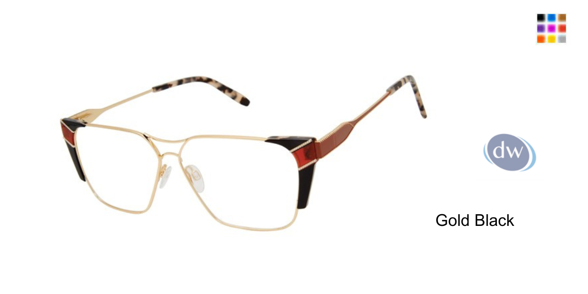 Gold Black          VICTOR GLEMAUD X TURA VGO013 Eyeglasses