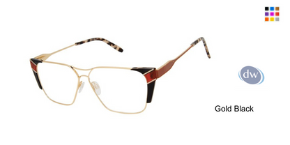 Gold Black          VICTOR GLEMAUD X TURA VGO013 Eyeglasses