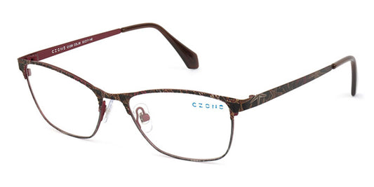 Black/Red C-Zone Q1206 Eyeglasses.