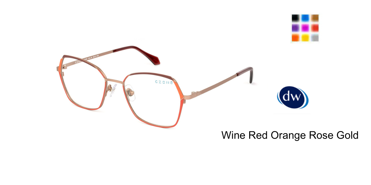Wine Red Orange Rose Gold
